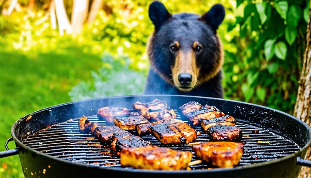 grill cleaning prevents bears