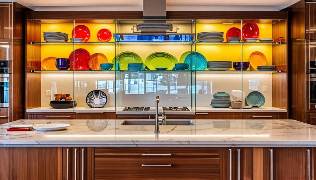 kitchen glass cabinet doors