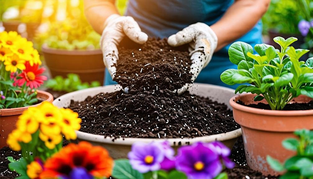 recycling soil for gardening